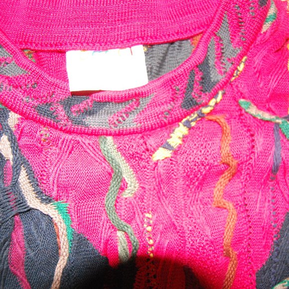 Coogi Australia Men's COOGI 3D Knit Size (L) Multicolor Sweaters Jumper Cotton - Picture 3 of 12